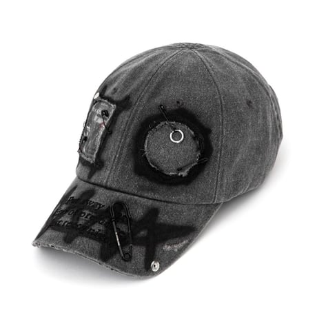 『BLACKBLOND』  ゴブリングラフィティーカスタムキャップ (Dark Gray)