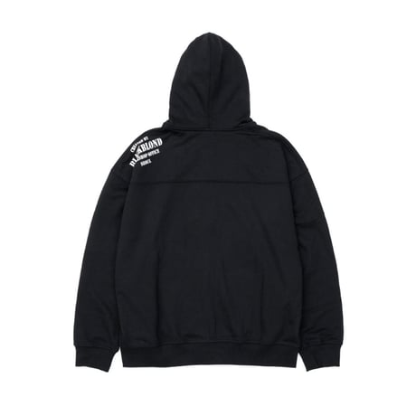 『BLACKBLOND』 　arrow graffiti logo zip up hood jacket (Black)