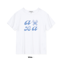 『VETEZE』 　ABA Star Ribbon Half Tshirt  (White)