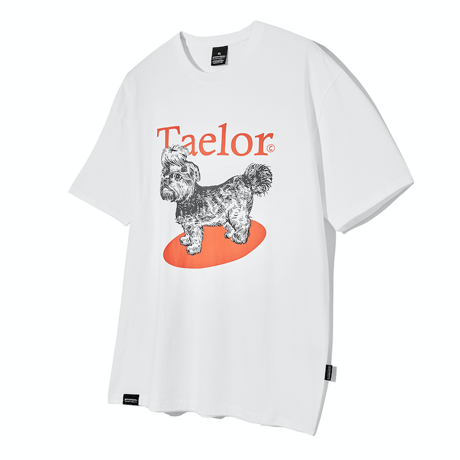『GROOVE RHYME』 taelor series shihtzu t-shirts (Orange)