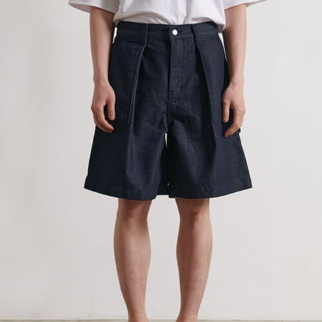 『BY.L 』 バミューダワークパンツ (Indigo Blue)