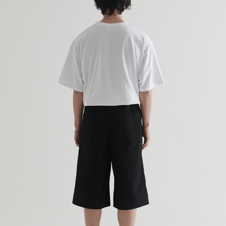 『BY.L 』 バミューダコットンパンツ (Black)