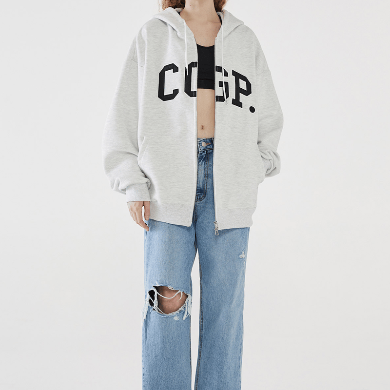 Code:graphy』 アーチロゴジップアップパーカー (Melange Grey) | Code:graphy』 アーチロゴジップアップパーカー (Melange Grey) |
