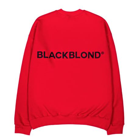 『BLACKBLOND』 　クラシックスマイルロゴスウェット (Red)