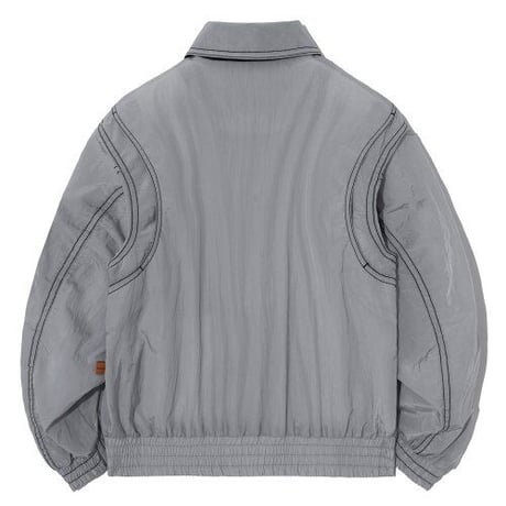 『GROOVE RHYME』 (W) ステッチポイントブルゾン (Light Grey)
