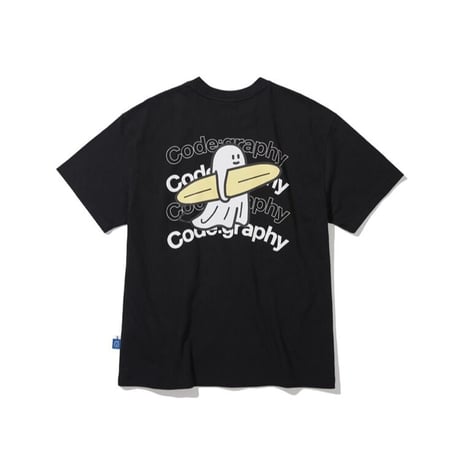 『Code:graphy』 　CGP X PD ゴーストサーファー Tシャツ (Black)
