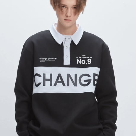 Verynineflux NINTH COLLAR CREWNECK (Black)