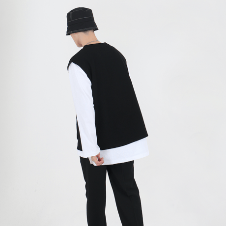 『 BY:L 』 　ラウンドオープンベスト  (Black)