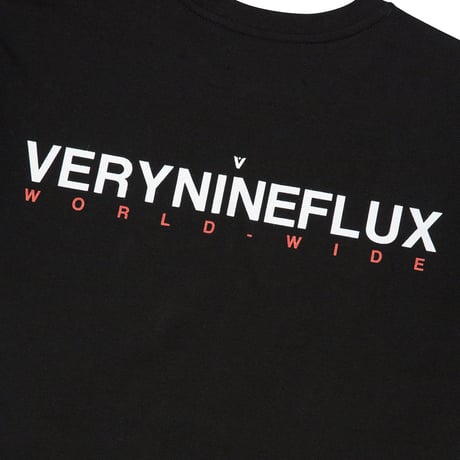 『Verynineflux』 ワールドワイド Tシャツ (Black)