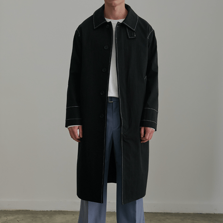 『 BY:L 』 　ステッチオーバーコート  (Black)