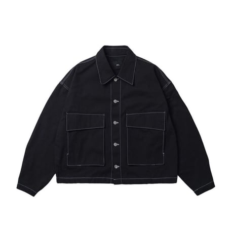 『 BY:L 』 　ステッチコープトラッカージャケット  (Black)