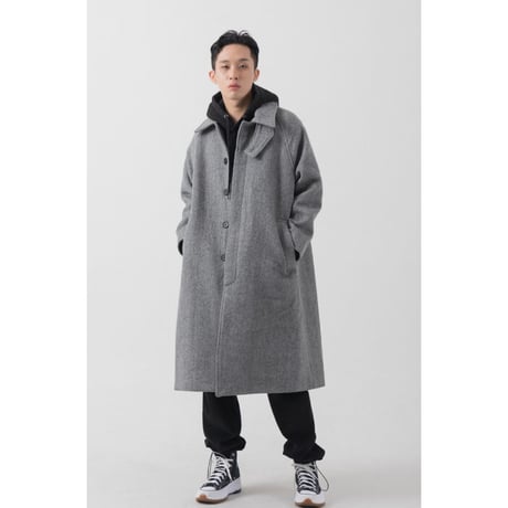 『 BY:L 』 　ウールオーバーバルマカンコート  (Grey)