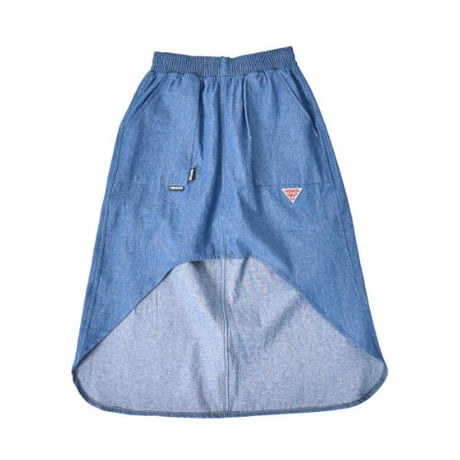 『FREAKISH BUILDING』 SEGU UNBALANCE MIDI SKIRT (Denim)