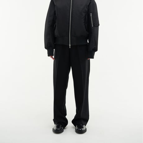 『HIFIFNK』  alden wool trousers pants (Black)