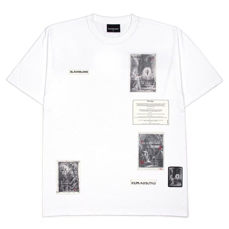 『BLACKBLOND』　ルネサンスパッチTシャツ (White)