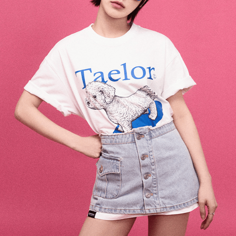 『GROOVE RHYME』 taelor series maltese t-shirts (Blue)