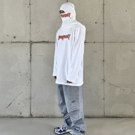 『DRUG PRODUCT 』 　ビンテージプリンティングロングスリーブTシャツ (White)