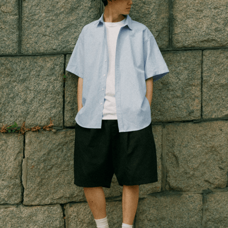 『grooverhyme』 　バーミューダショーツパンツ (Black)