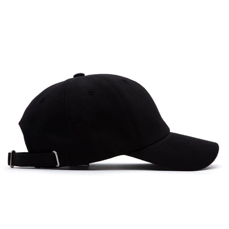 『BLACKBLOND』  　スローガンサイドロゴキャップ (Black)