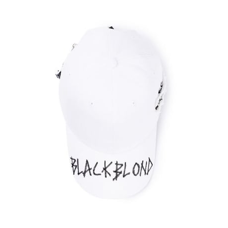 『BLACKBLOND』 サイドパッチグラフィティロゴキャップ (White)