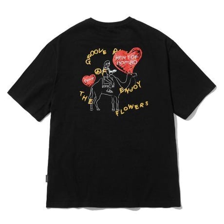 『grooverhyme』 　ハートオブノマド Tシャツ (Black)