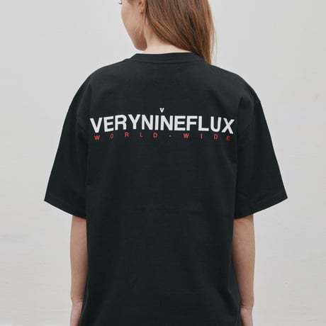 『Verynineflux』 ワールドワイド Tシャツ (Black)