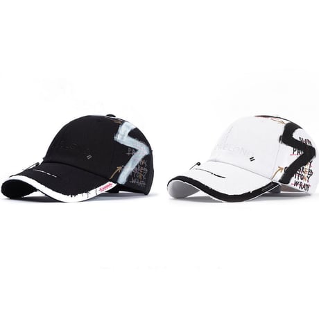 『BLACKBLOND』Solid Oxford 7 Sins Graffiti Cap