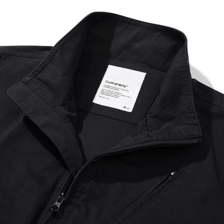 『Code:graphy』 　ユーティリティショットジャケット (Black)