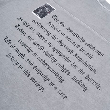 『BLACKBLOND』　crushed faith pigment t-shirt (Gray)