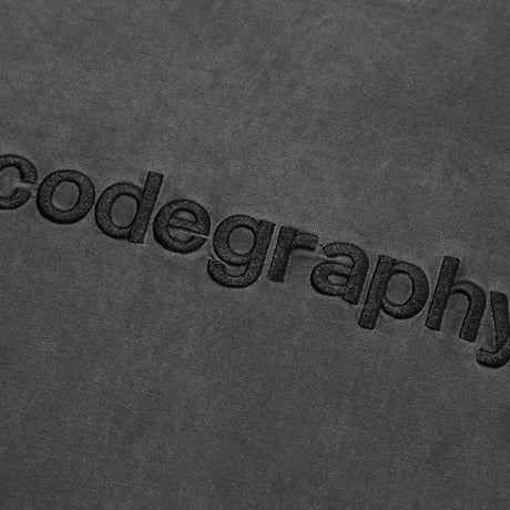 『Code:graphy』 　pigment  codegraphy logo t-shirt (Charcoal)
