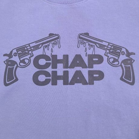 『CHAP CHAP』 　ピストル チャップ Tシャツ (Purple)