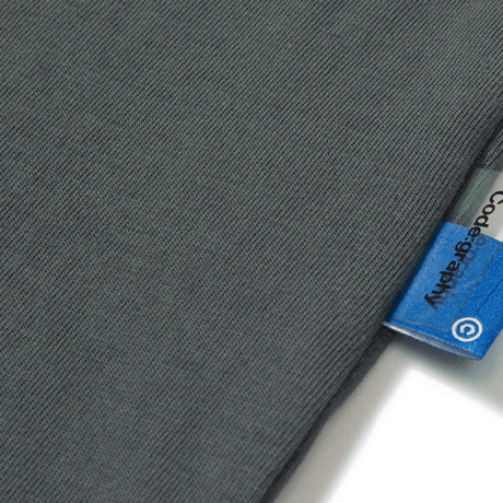 『Code:graphy』 　アースロゴロングスリーブ Tシャツ (Charcoal)