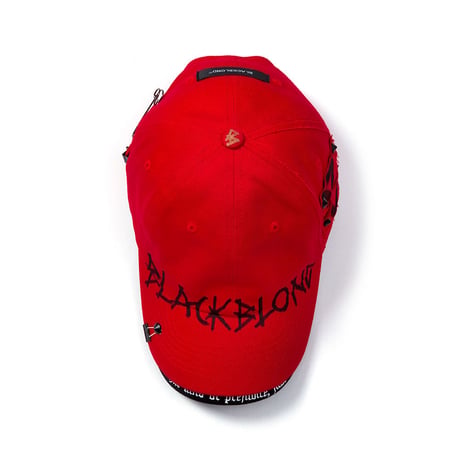 『BLACKBLOND』  ビヨンドグラフィティーロゴダブルバイザーキャップ (Red)