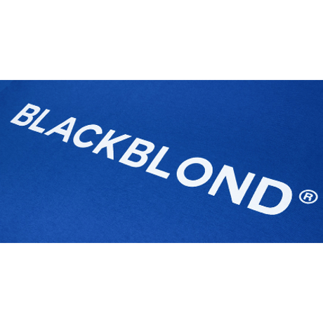 『BLACKBLOND』 　クラシックスマイルロゴ半袖 Tシャツ (Blue)