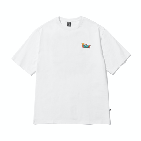 『grooverhyme』 　ハニーアンドピザ Tシャツ (White)