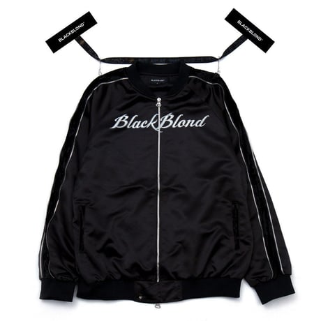 『BLACKBLOND』Front Logo Sukajan Jacket (Black)