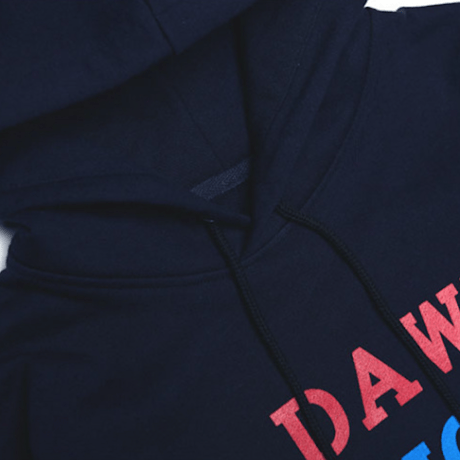『LOUPS BLANCS』ドーンフードスウェットシャツ (Navy)