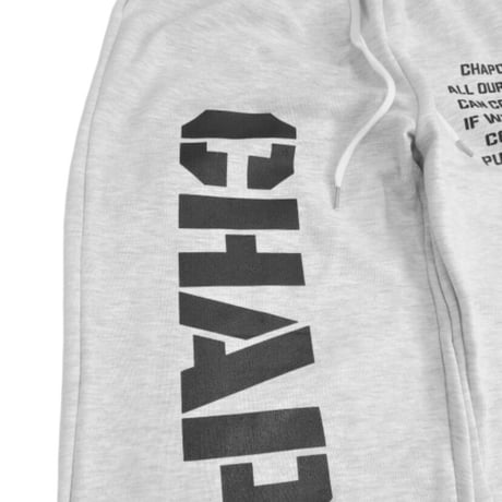 『CHAP CHAP』 　アーミーチャップスウェットパンツ (White Melange)