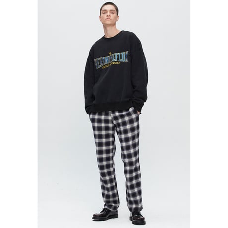 『Verynineflux』   ユニバーシティースウェット (Black)