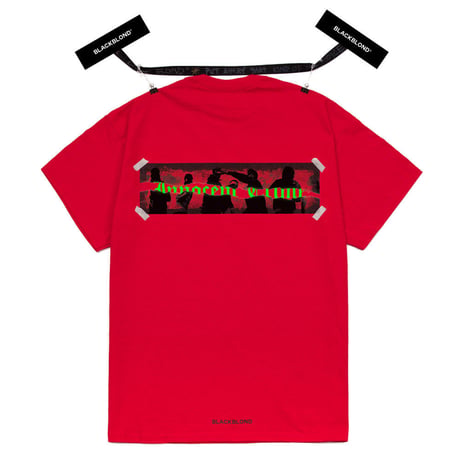 『BLACKBLOND』 イノセントクライムショートスリーブ Tシャツ (Red)