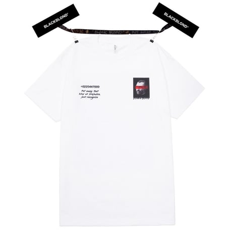 『BLACKBLOND』 　ブルータルショートスリーブ Tシャツ (White)