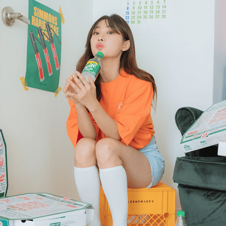 『CORUNU』  ダイス半袖 Tシャツ (Orange)