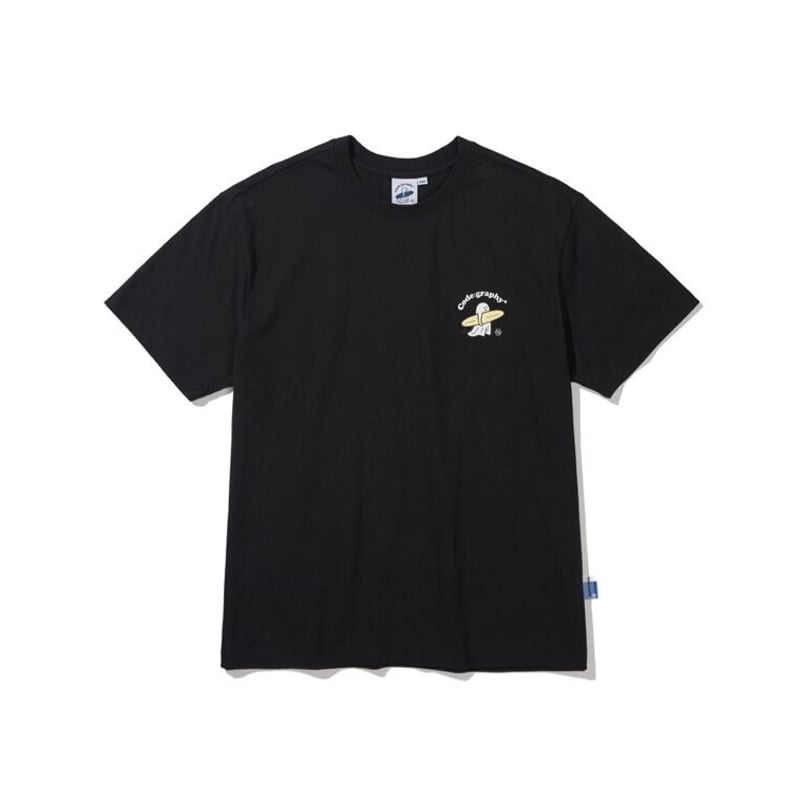 8egreedy グラフィックTシャツ 黒 Onitsuka Tiger tシャツ GRAPHIC TEE / グラフィックティー