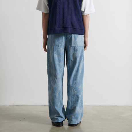 『BY.L 』 ワンウォッシュベンディングパンツ (Light Indigo)