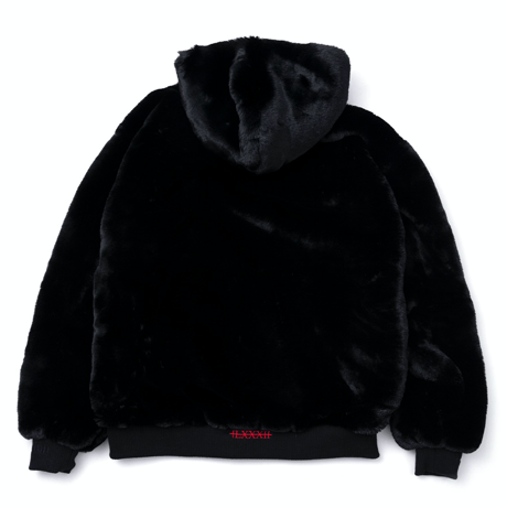 Blackblond Reversible Fur Hood Jacket (Black)