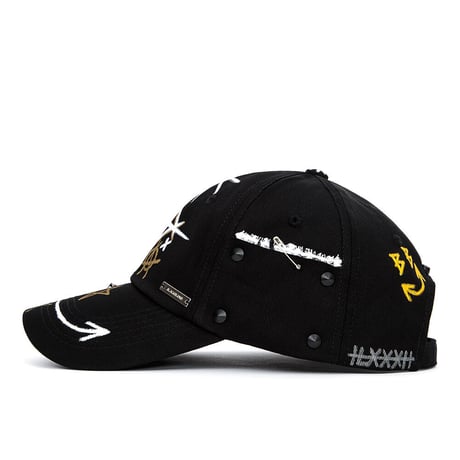 『BLACKBLOND』   プレートロゴモンスターキャップ (Black)