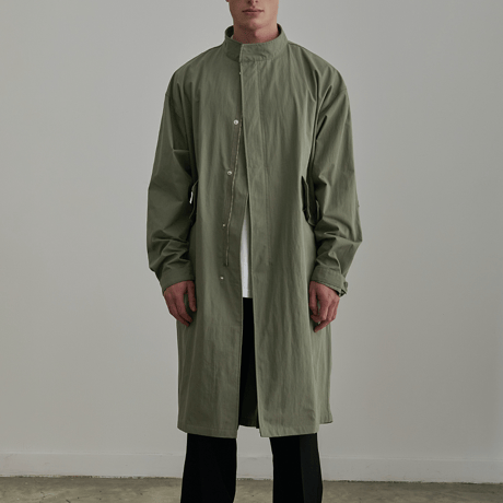 『 BY:L 』 　フィッシュテール ーバーコート  (Khaki)