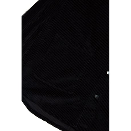 『Verynineflux』   V コーデュロイシャツジャケット (Black)