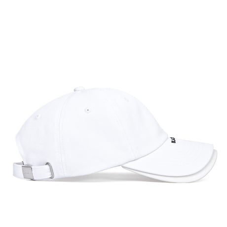 『BLACKBLOND』  クラシックロゴダブルバイザーキャップ (White)