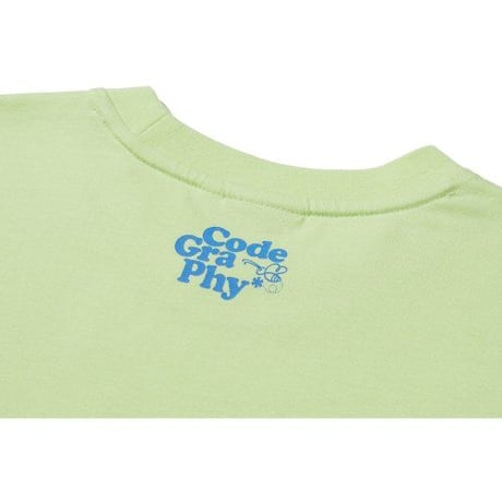 『Code:graphy』 　フラワーロゴ Tシャツ (Melon)